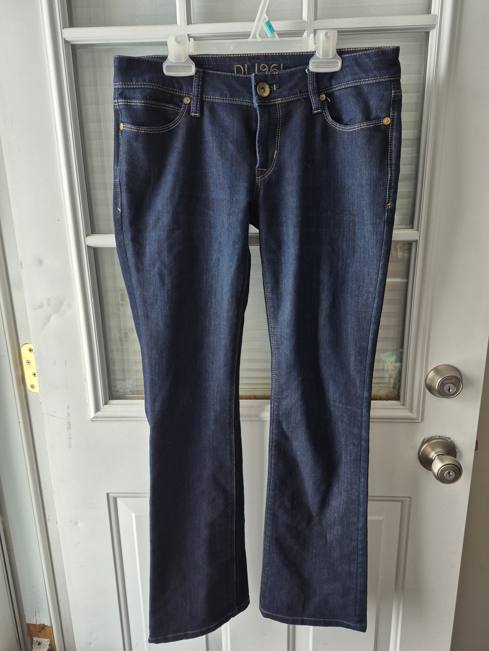 DL1961 Premium Denim Women's Dark Wash Indigo Bootcut Jeans
